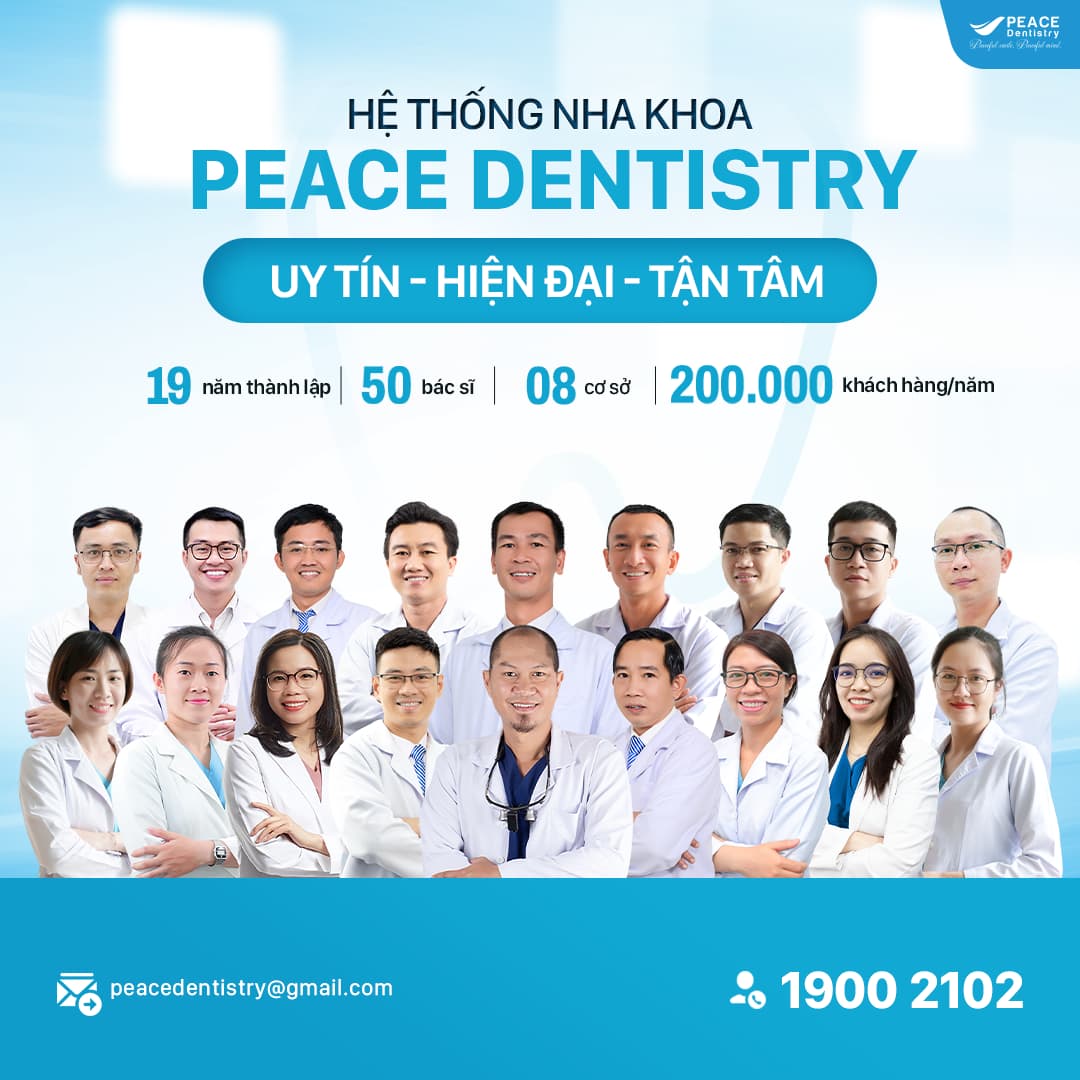 đội ngũ bác sĩ tại nha khoa peace dentistry thủ đức