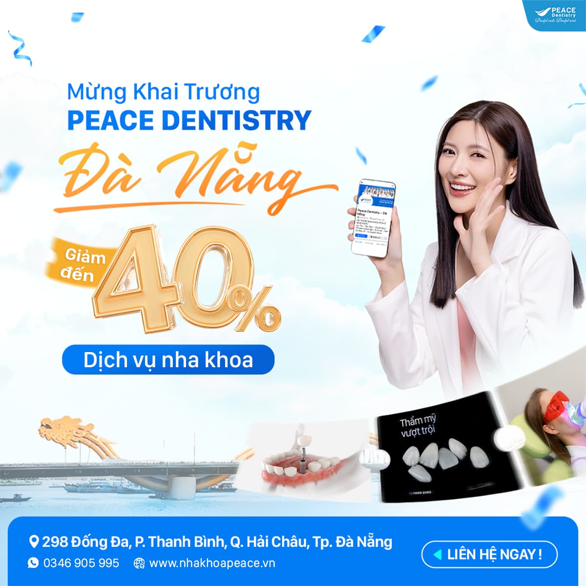 ưu đãi khai trương tại peace dentistry đà nẵng