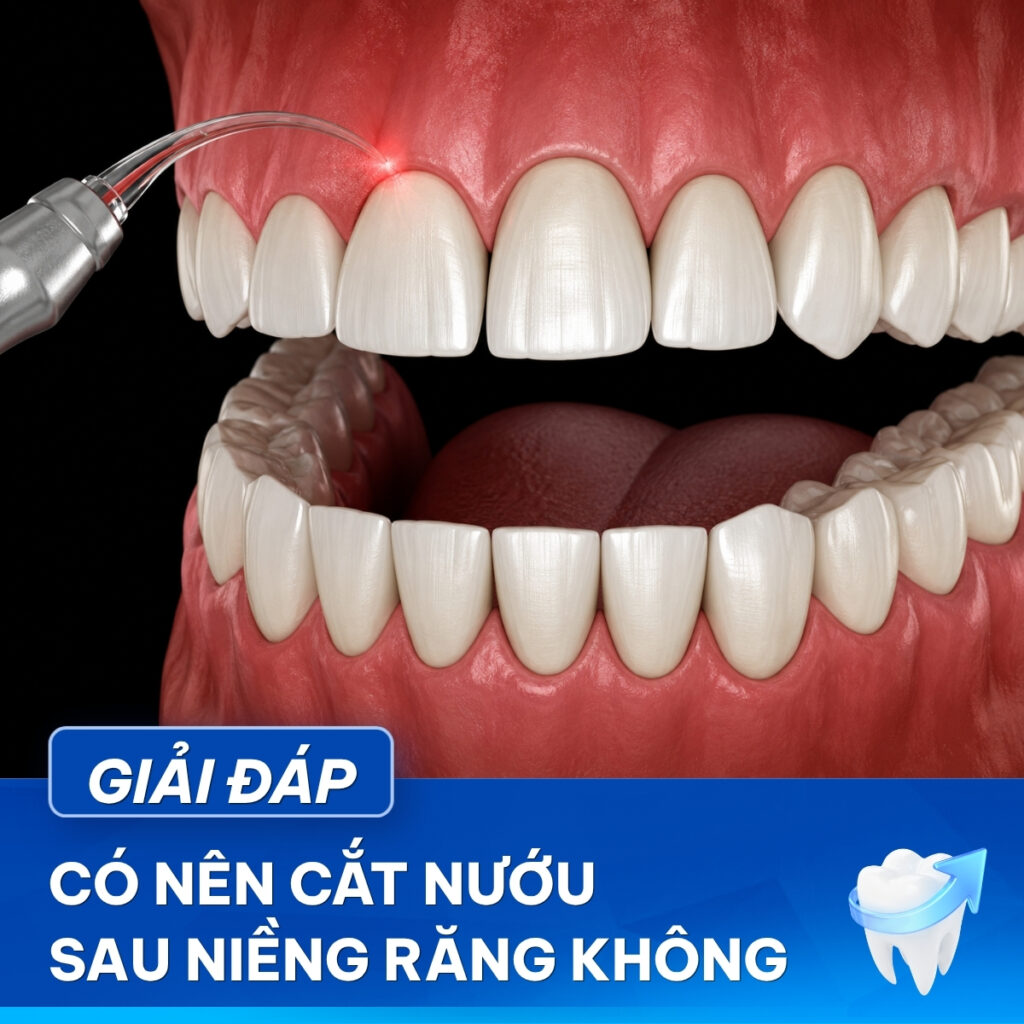cắt nướu khi niềng răng