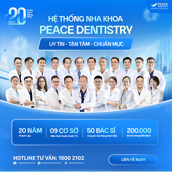 đội ngũ bác sĩ chuyên gia tại peace dentistry