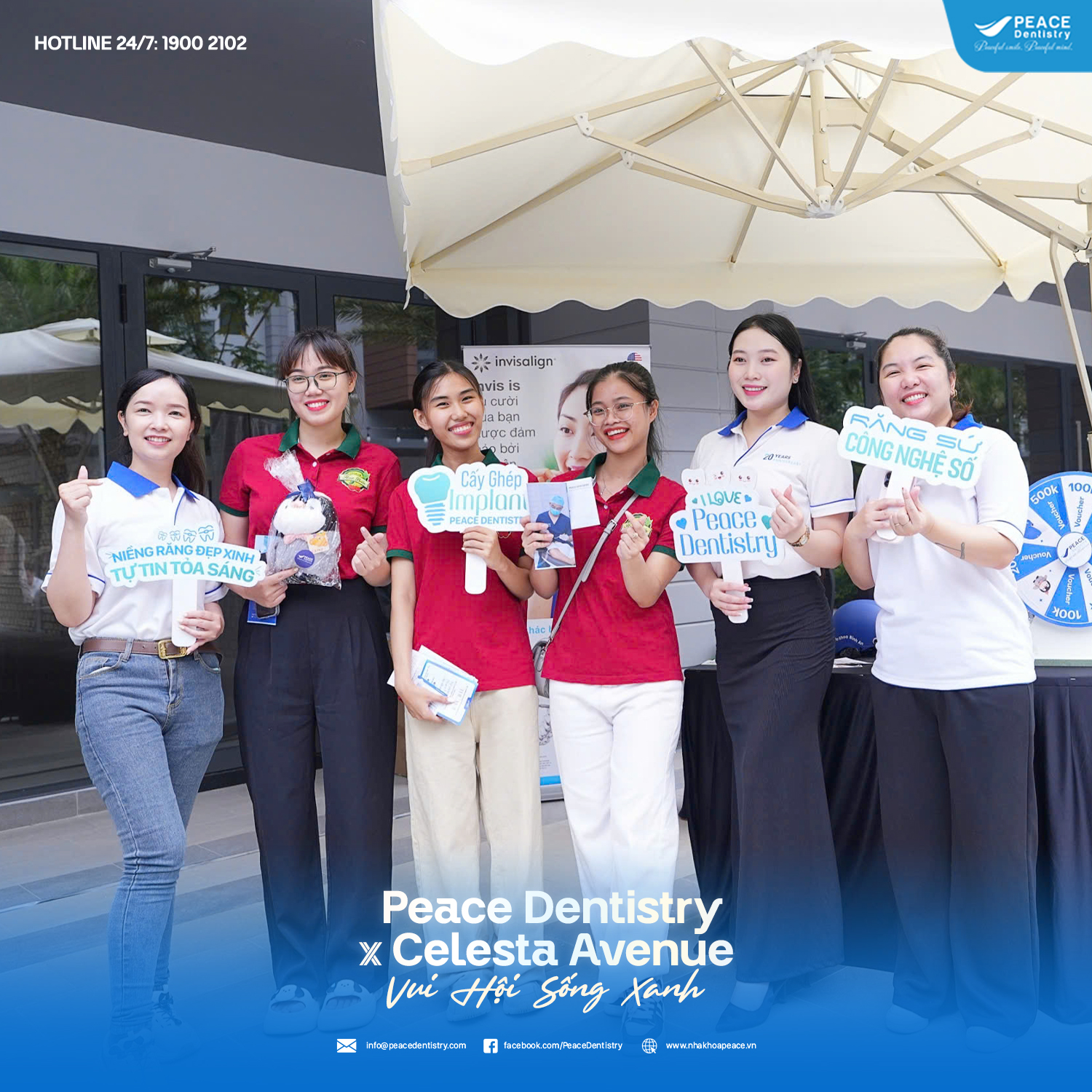 peace dentistry tham gia sự kiện vui hội sống xanh