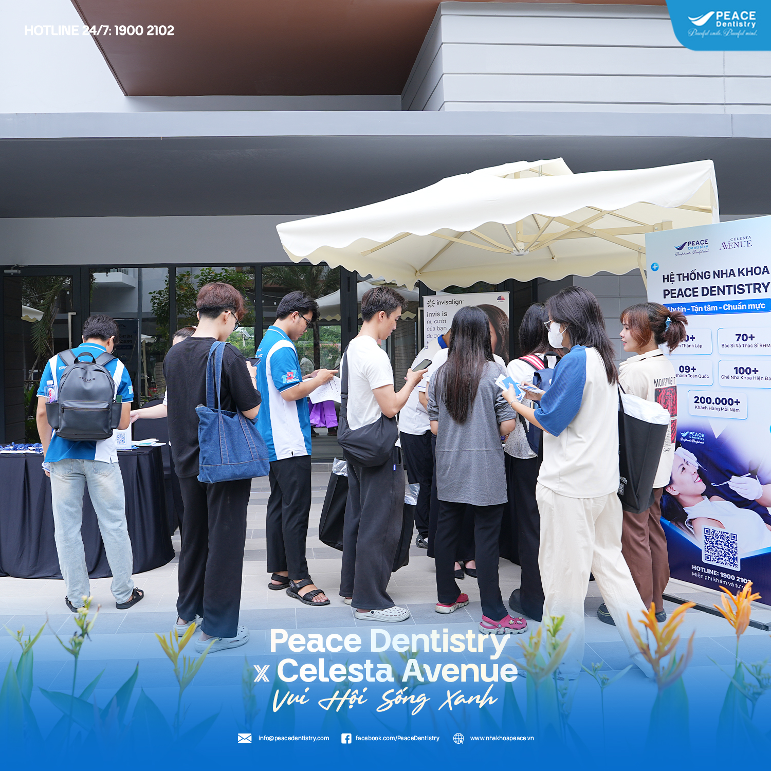 peace dentistry tham gia sự kiện vui hội sống xanh