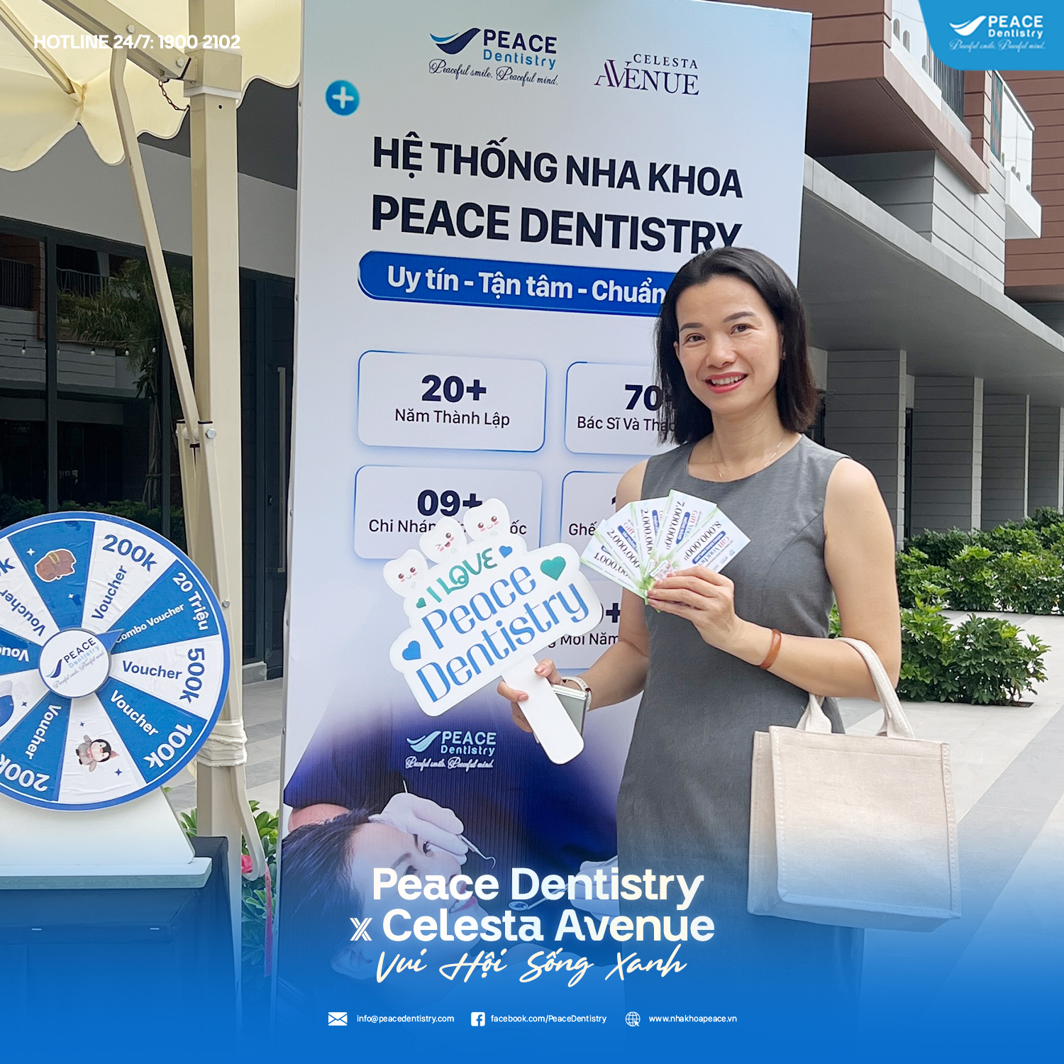 peace dentistry tham gia sự kiện vui hội sống xanh