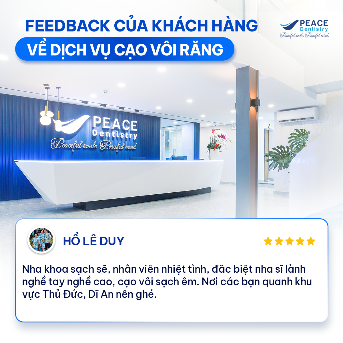feedback của khách hàng sau khi cạo vôi răng
