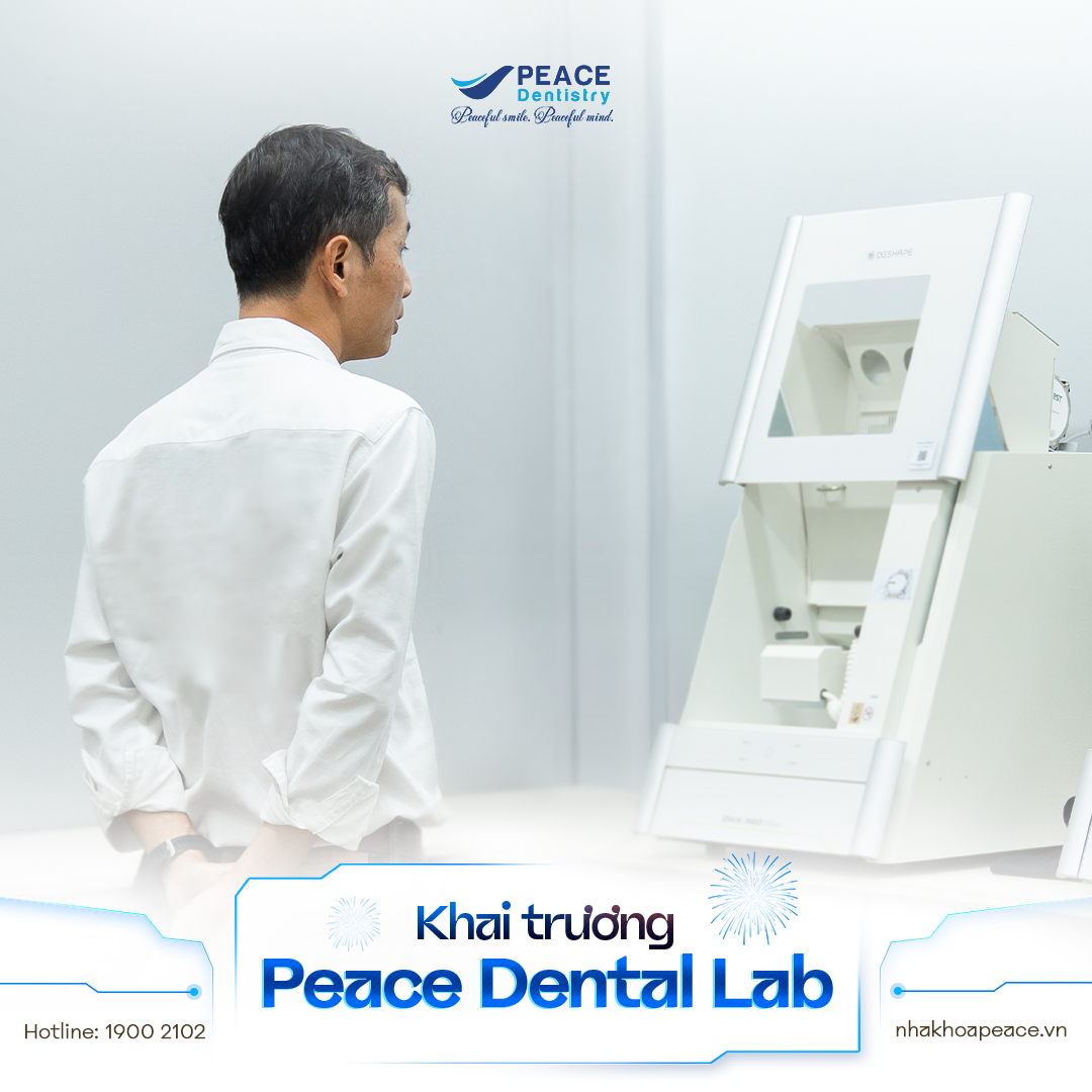 hệ thống trang thiết bị hiện đại tại peace dental lab