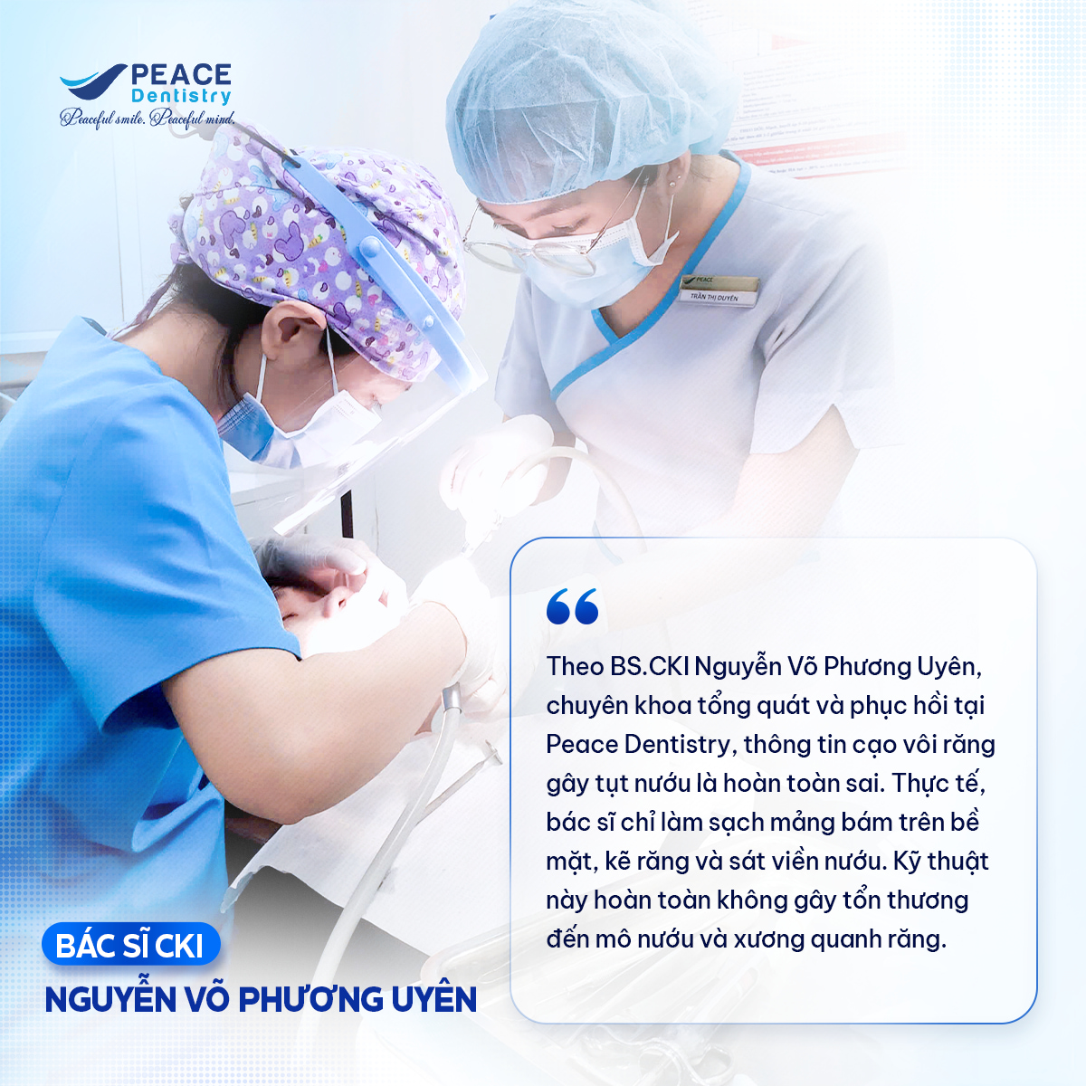 lấy vôi răng có gây tụt lợi không