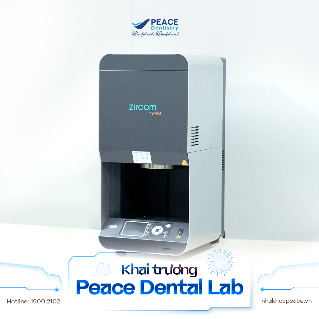 lò nung nhanh zircom tại peace dental lab