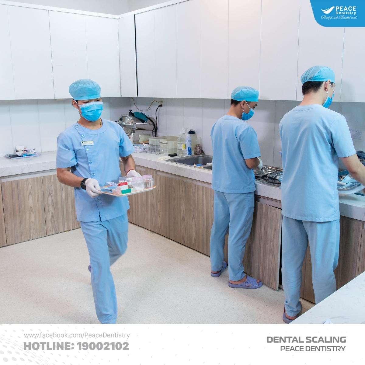 quy trình vô khuẩn nghiêm ngặt tại peace dentistry