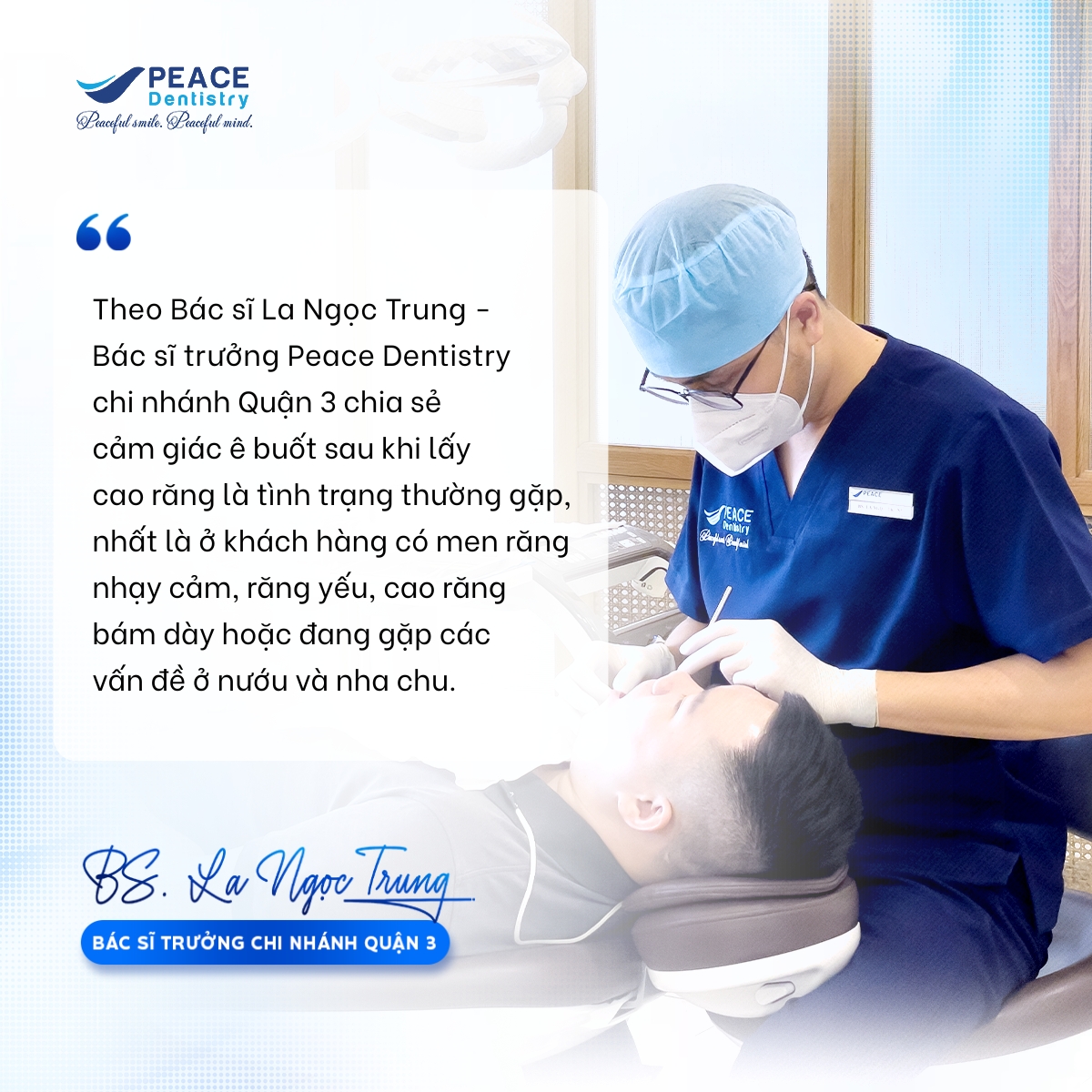 bác sĩ chia sẻ cạo vôi răng có bị ê buốt không