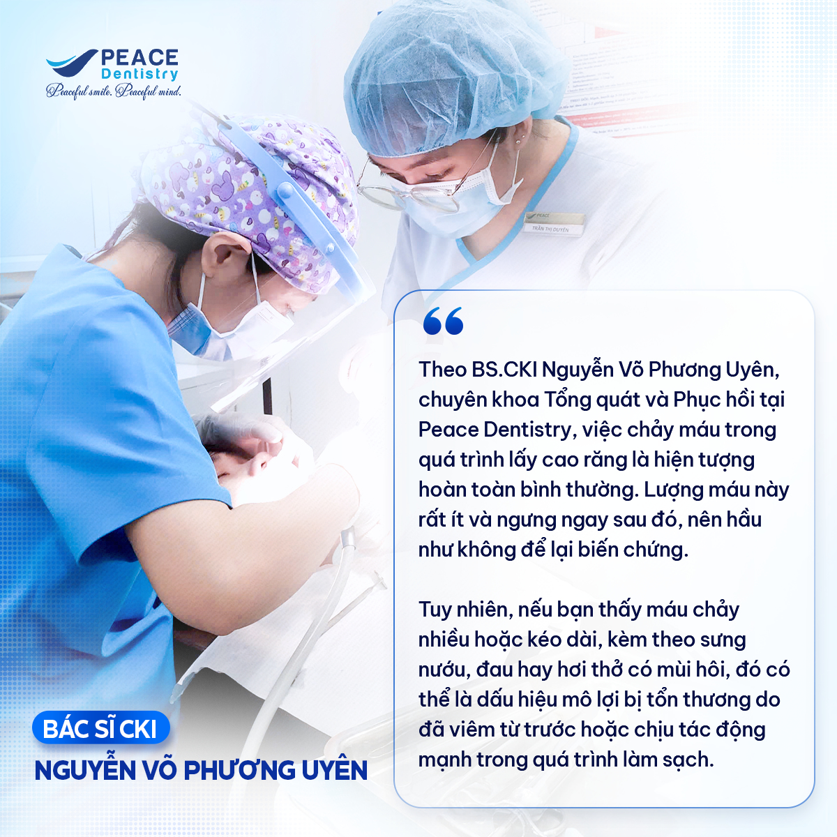 cạo vôi răng chảy máu có nguy hiểm không