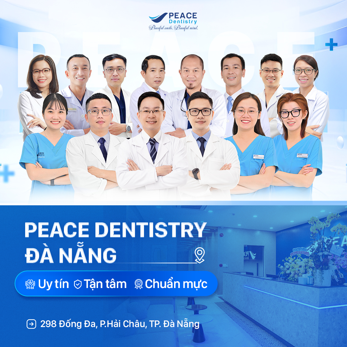 đội ngũ bác sĩ peace dentistry đà nẵng