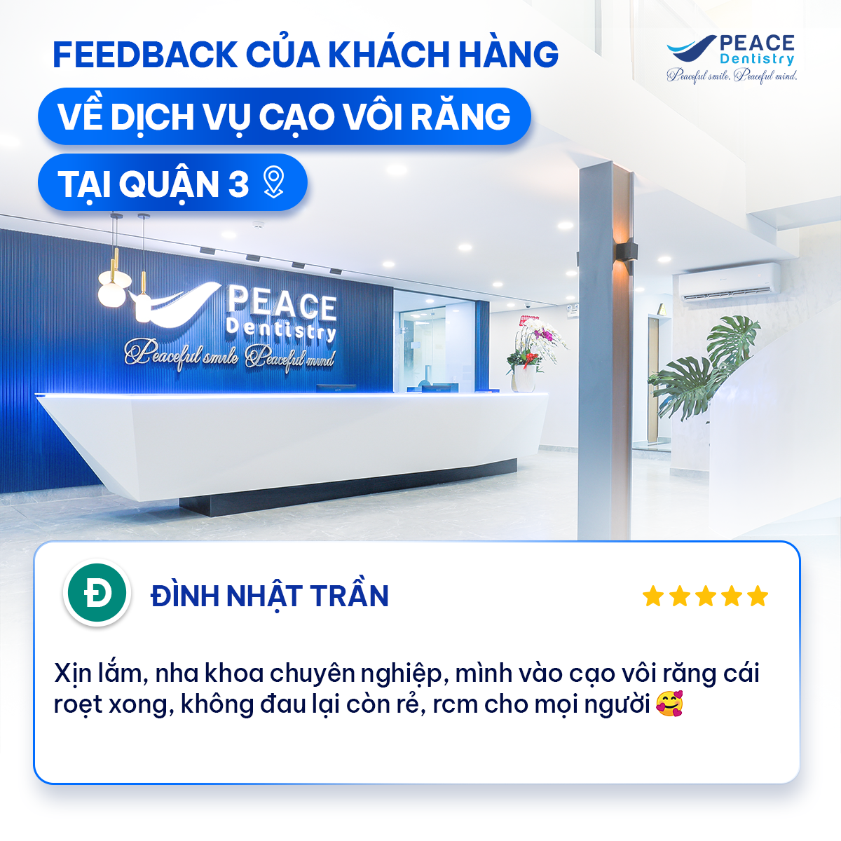 feedback của khách hàng sau khi cạo vôi