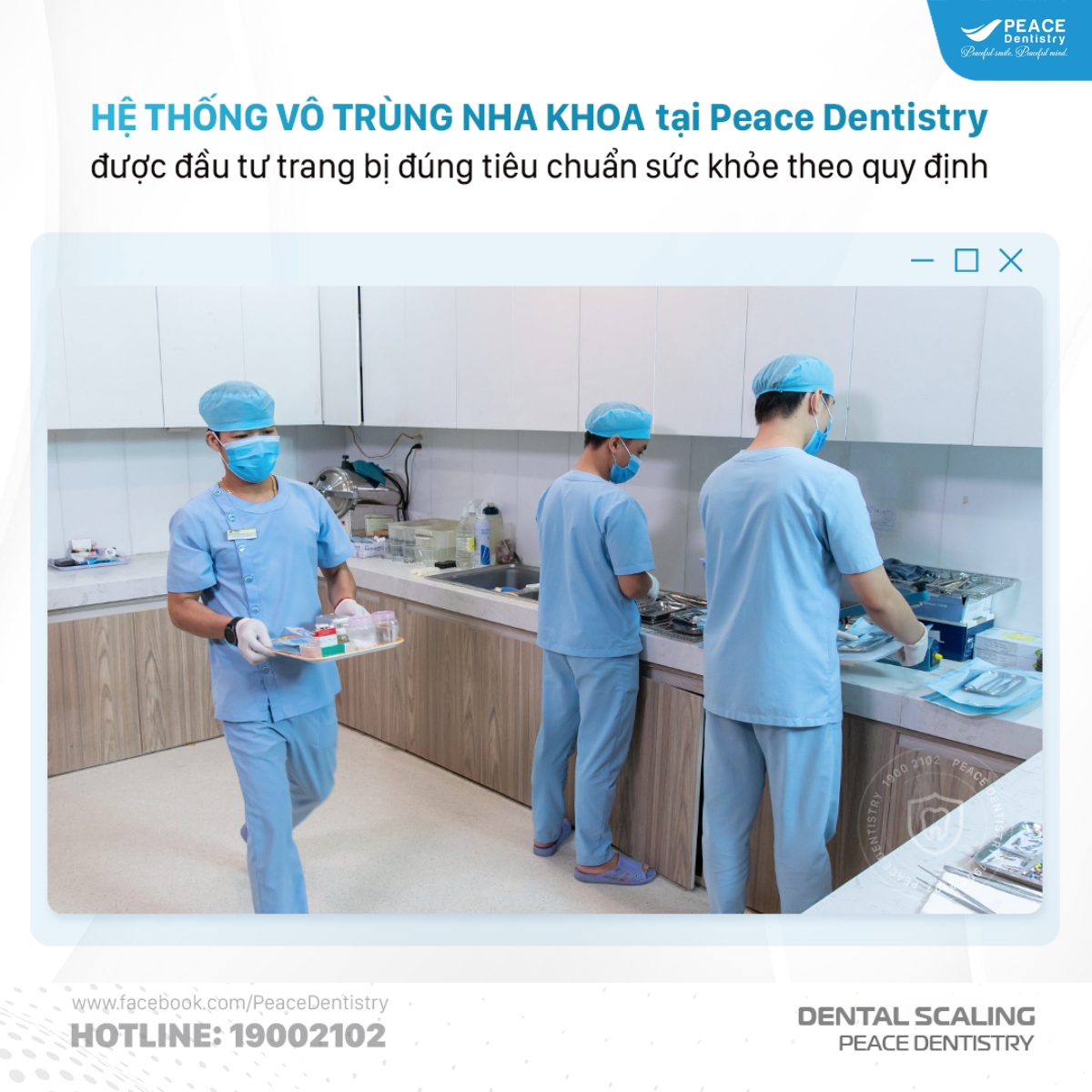 hệ thống vô trùng nha khoa nghiêm ngặt