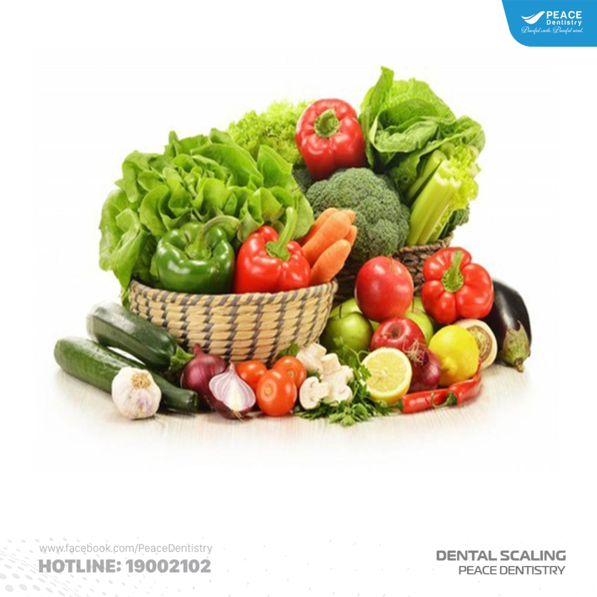 sau khi cạo vôi nên ăn rau củ quả