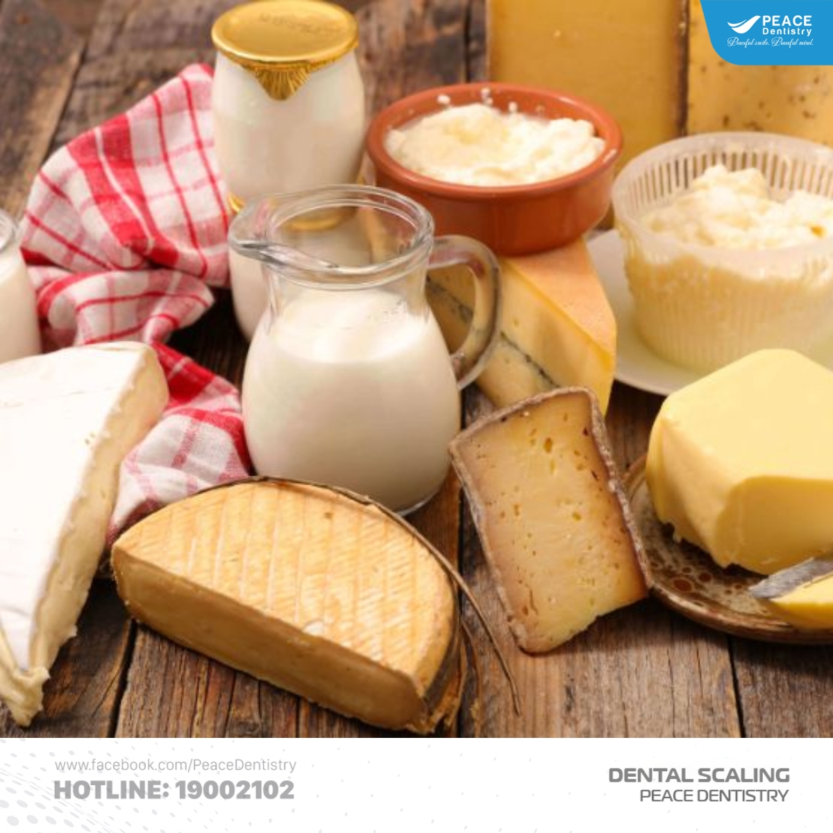 sau khi cạo vôi nên ăn thực phẩm từ sữa