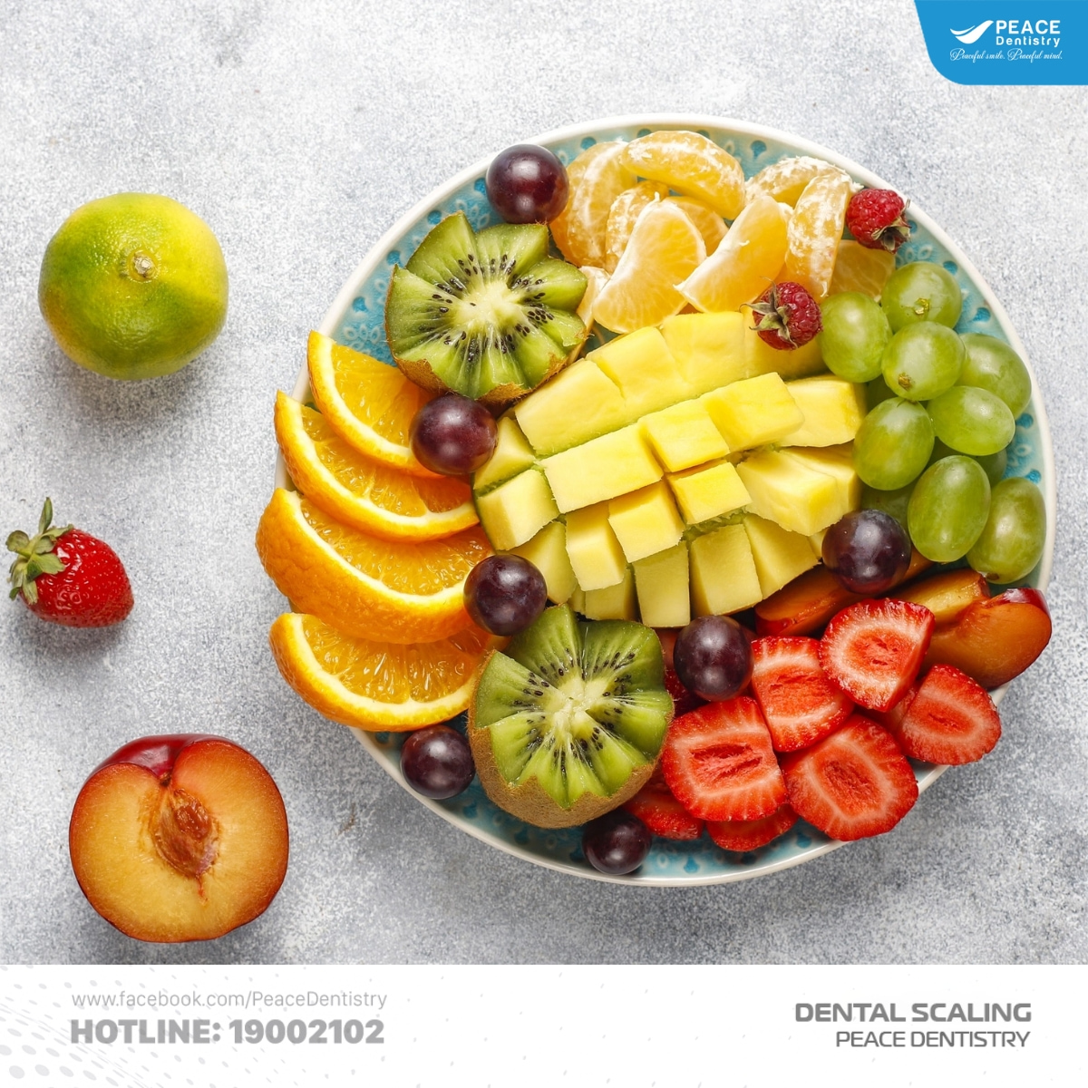 sau khi cạo vôi nên ăn trái cây