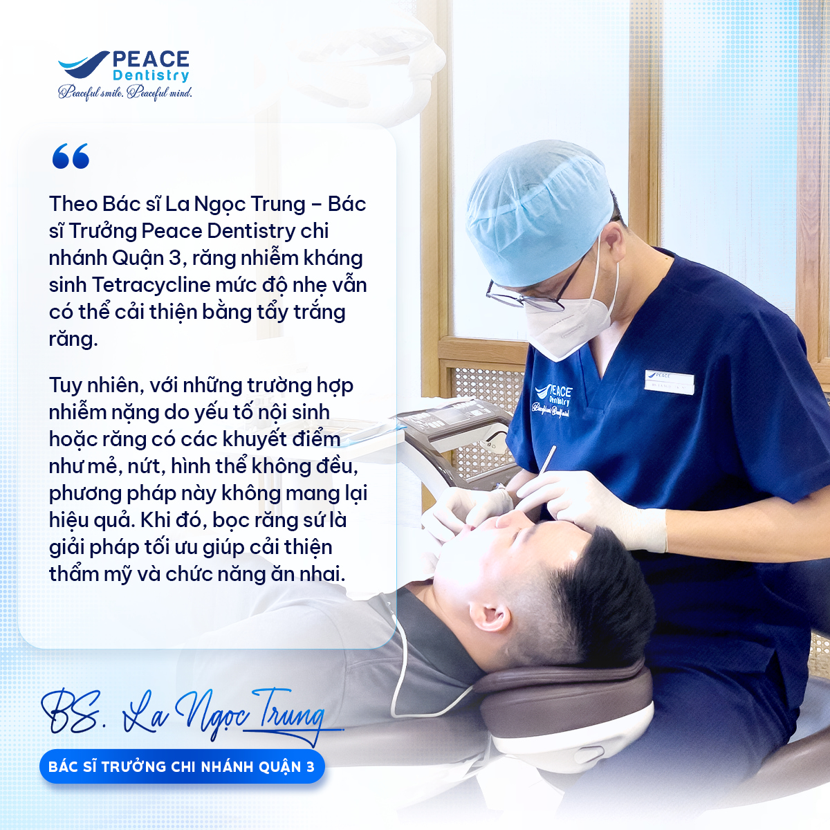 bác sĩ chia sẻ răng bị nhiễm tetracycline có tẩy trắng được không