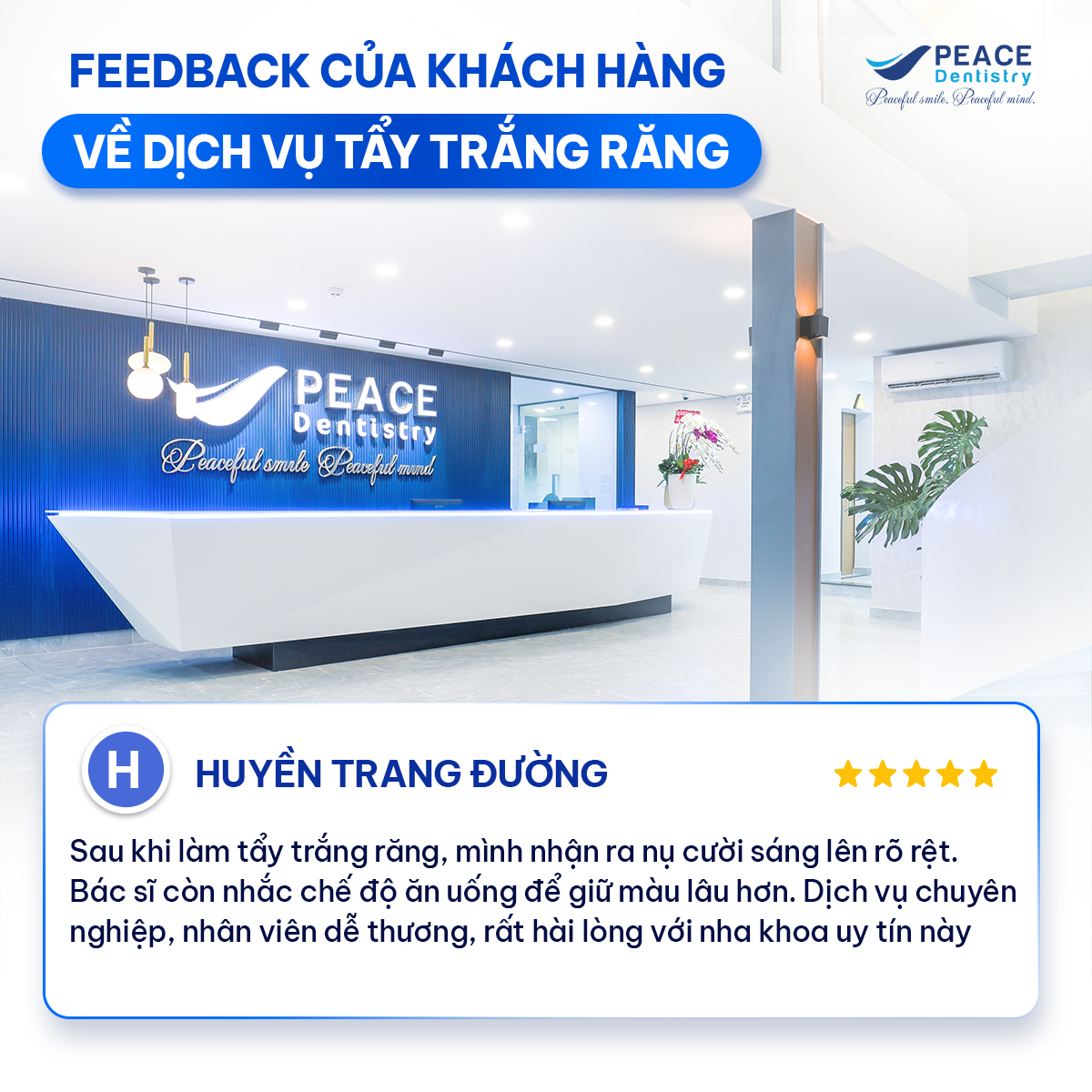 đánh giá sau khi tẩy trắng răng