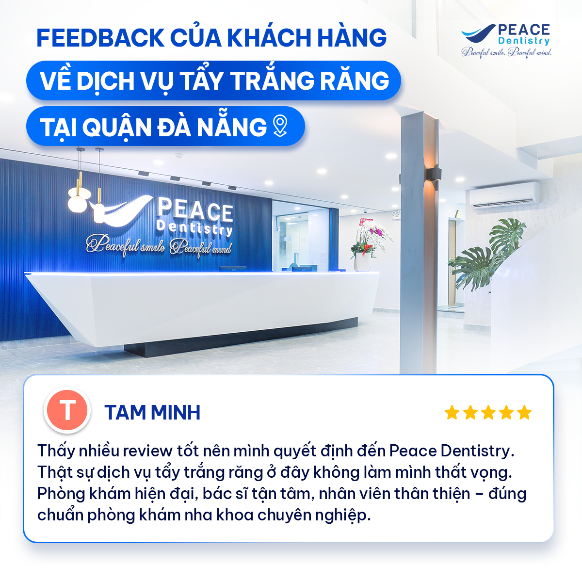 đánh giá của khách hàng tẩy trắng răng