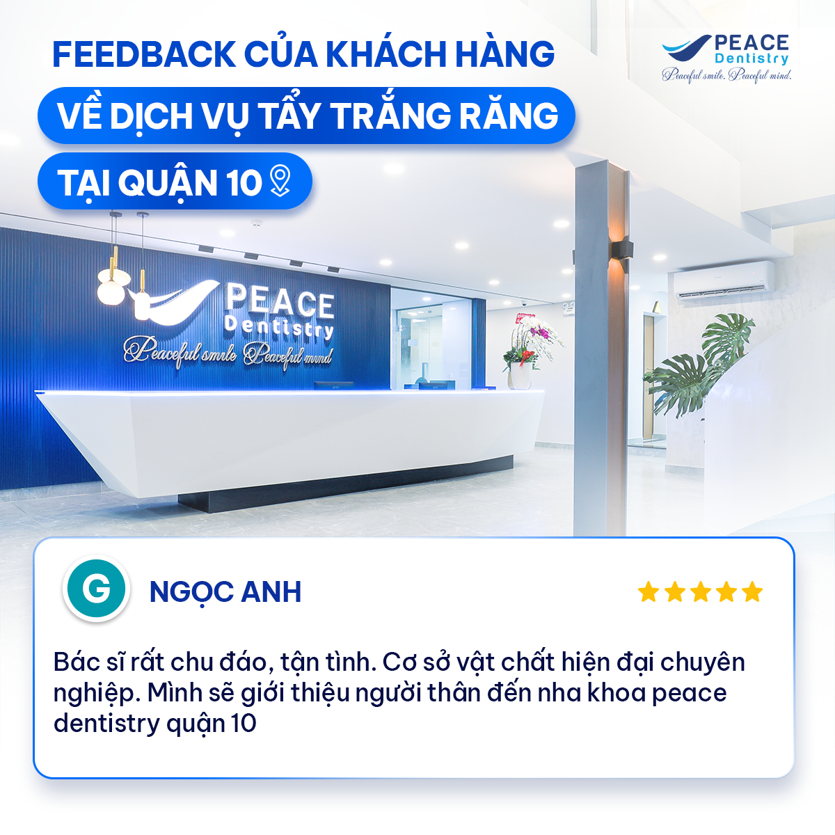 review của khách hàng tẩy trắng răng quận 10