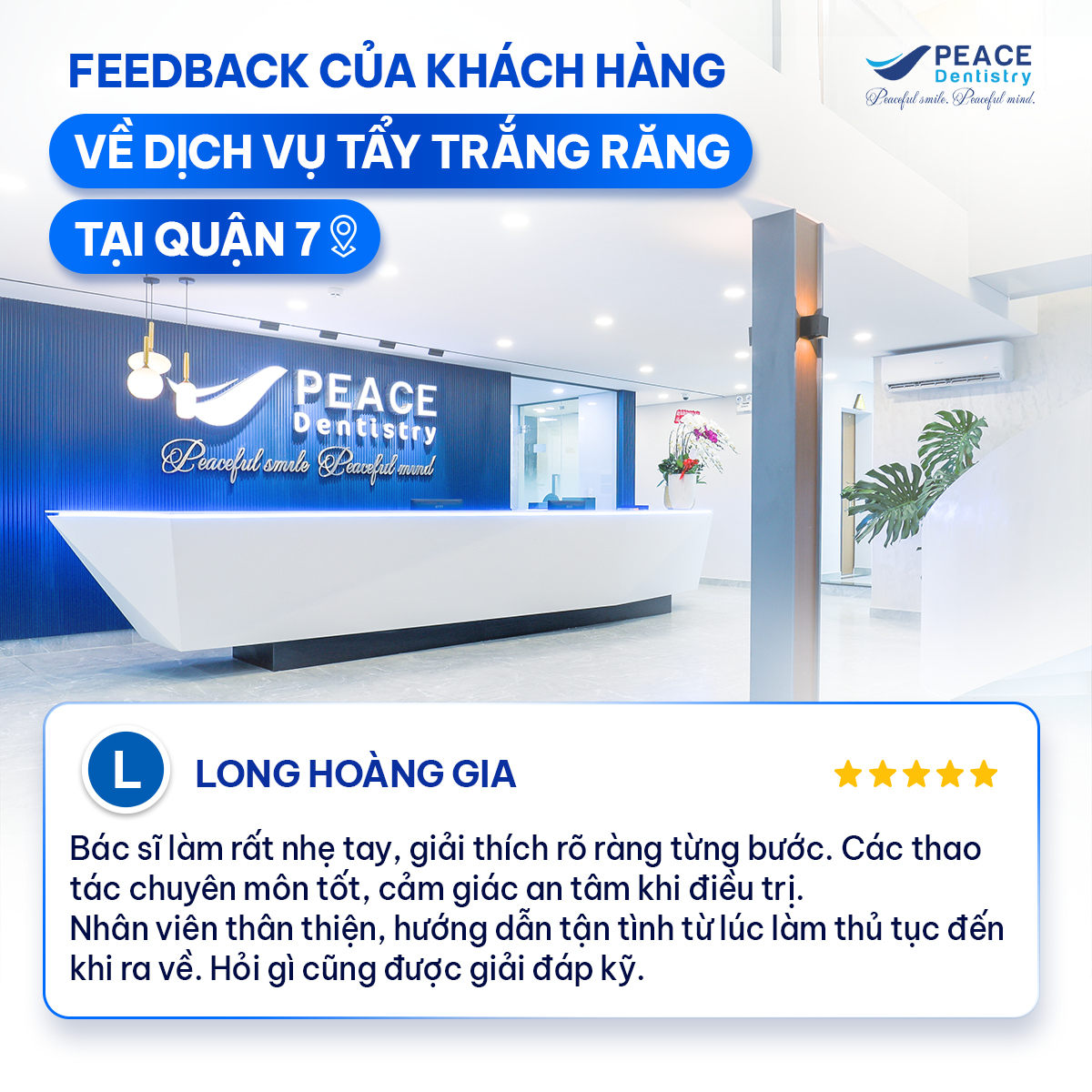 review khách hàng sau khi tẩy trắng răng tại quận 7