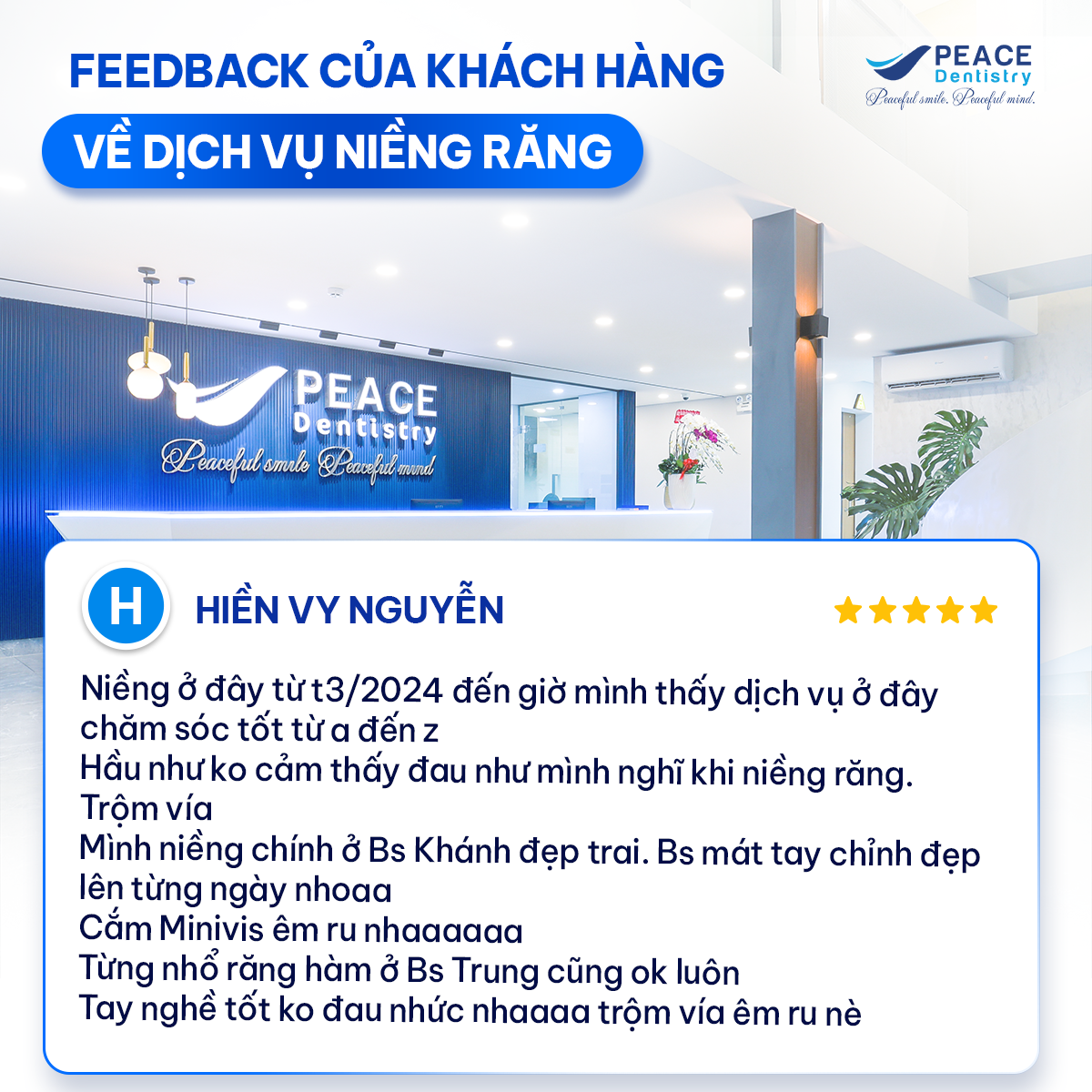 review của khách hàng niềng răng