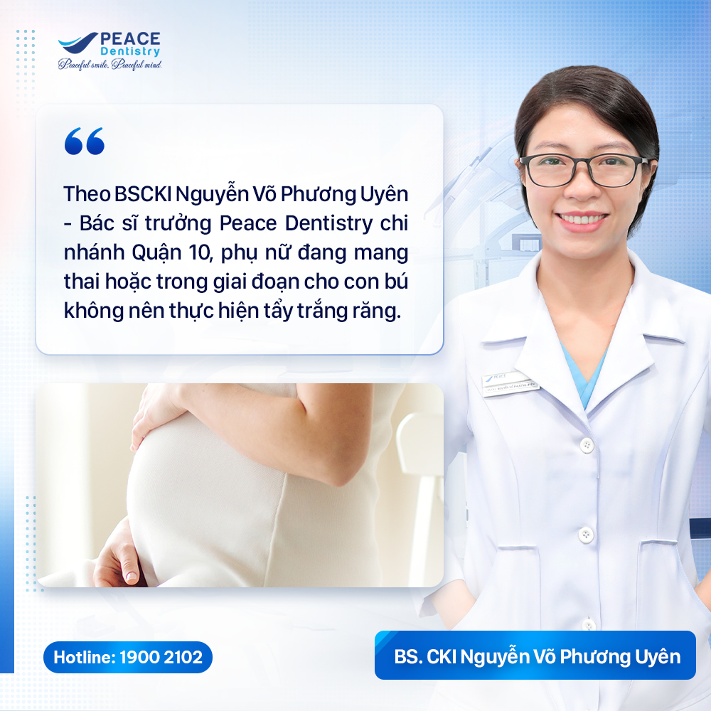bác sĩ chia sẻ bà bầu có tẩy trắng được không