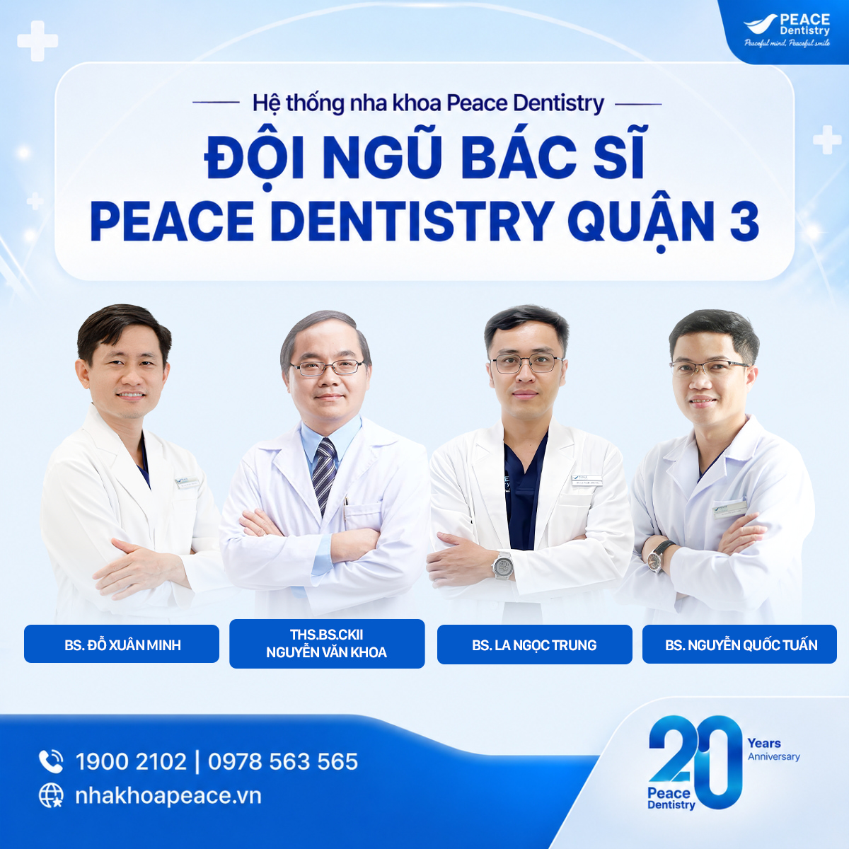 đội ngũ bác sĩ tại nha khoa peace dentistry quận 3