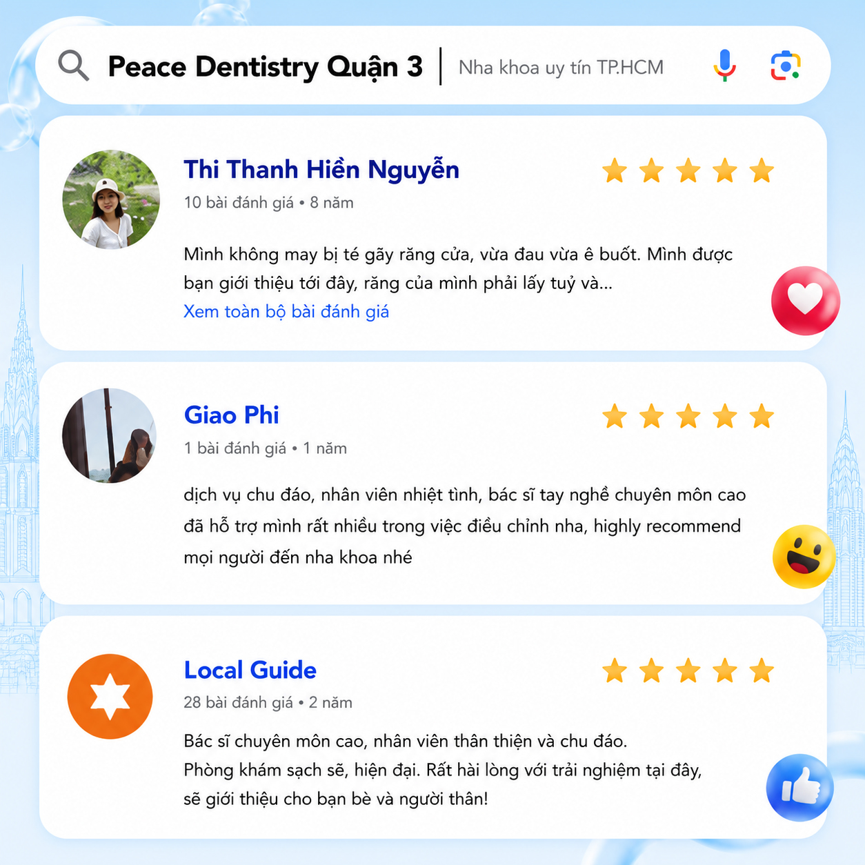 feedback nha khoa peace dentistry quận 3