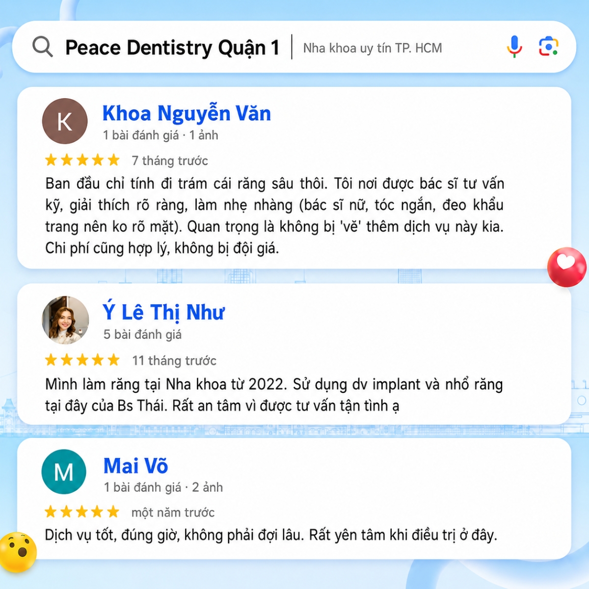 review nha khoa peace dentistry chi nhánh quận 1