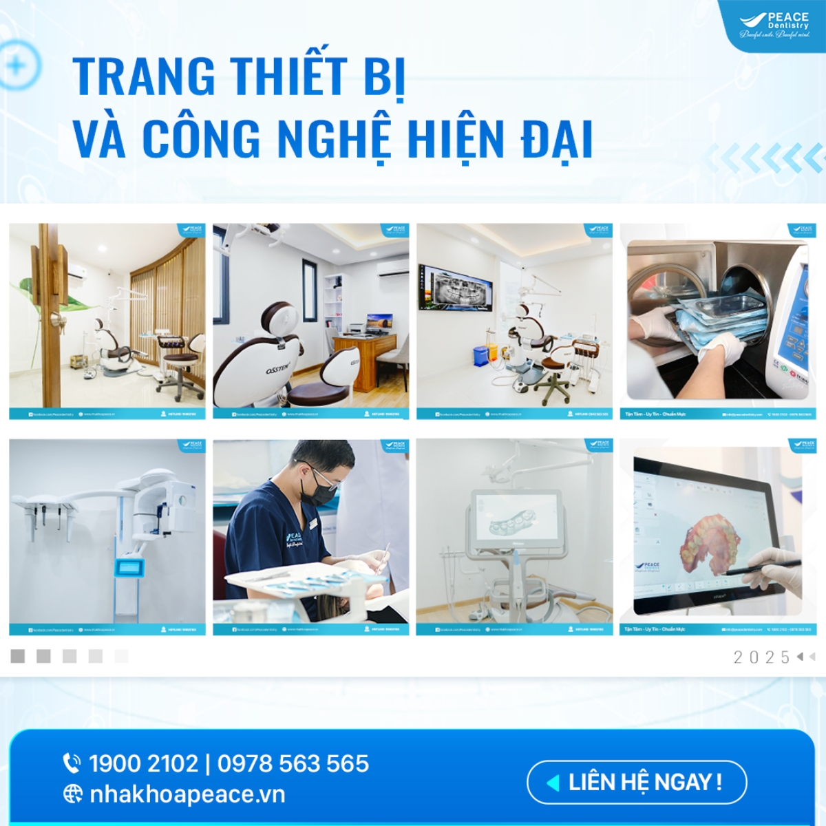 trang thiết bị nha khoa peace dentistry chi nhánh quận 1